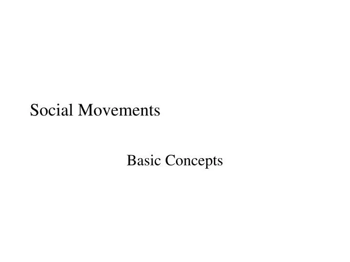 social movements