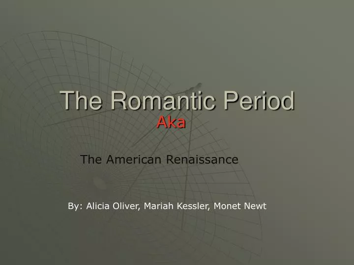 the romantic period