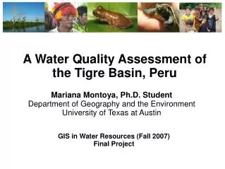 A Water Quality Assessment of the Tigre Basin, Peru