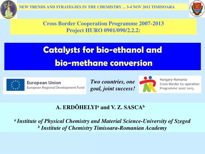 catalysts for bio ethanol and bio methane conversion