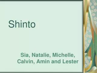 Shinto