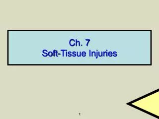 Ch. 7 Soft-Tissue Injuries