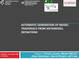Automatic Generation of Model Traversals from Metamodel Definitions