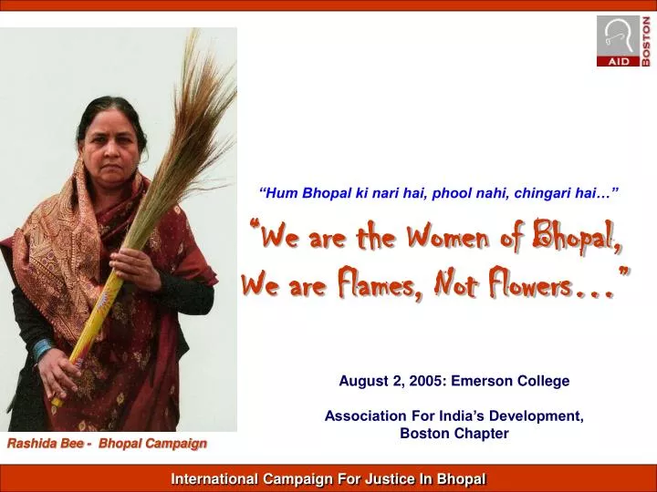 we are the women of bhopal we are flames not flowers