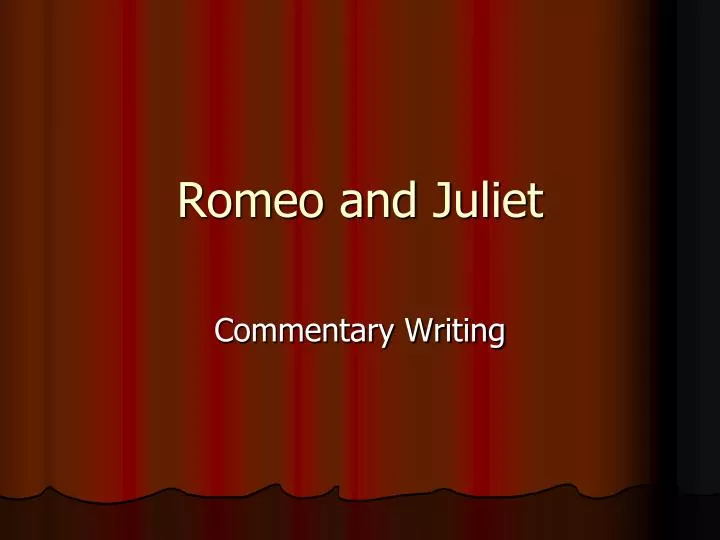 romeo and juliet