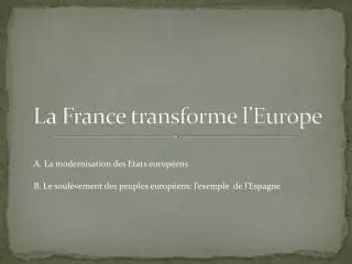 la france transforme l europe