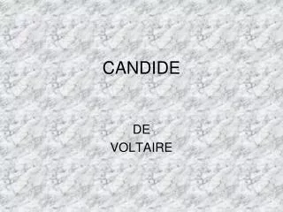 CANDIDE