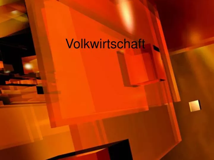 volkwirtschaft