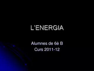 l energia