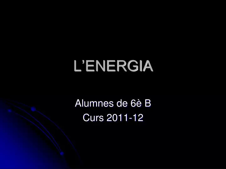 l energia