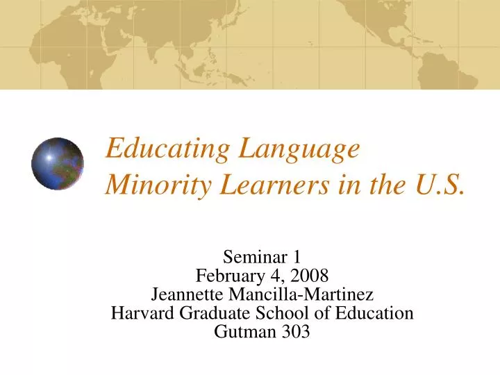 educating language minority learners in the u s