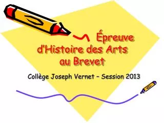 preuve d histoire des arts au brevet