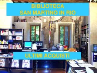BIBLIOTECA SAN MARTINO IN RIO