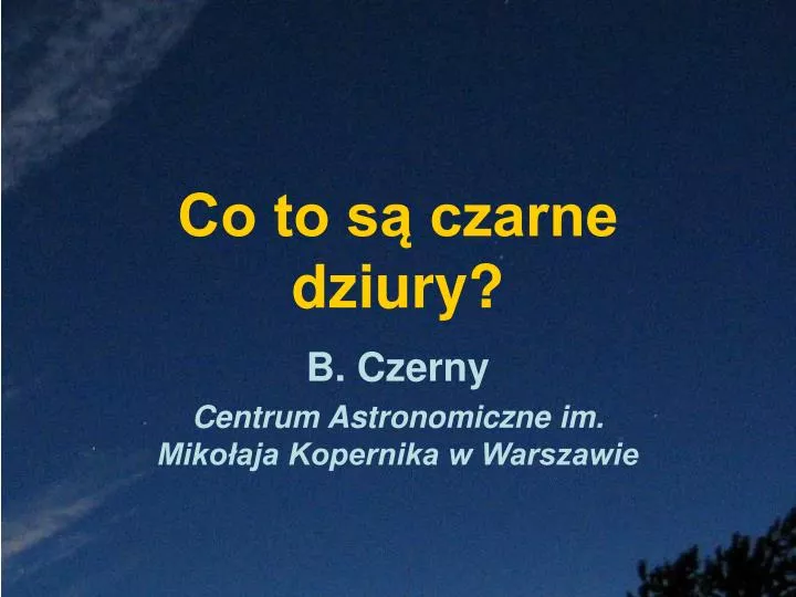 co to s czarne dziury