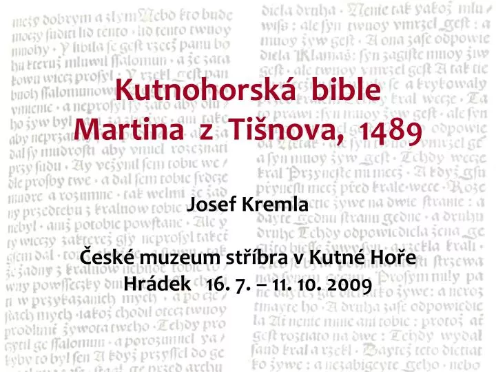 kutnohorsk bible martina z ti nova 1489