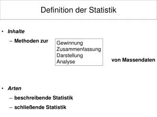 definition der statistik