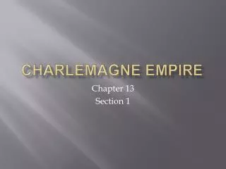 Charlemagne EMPIRE