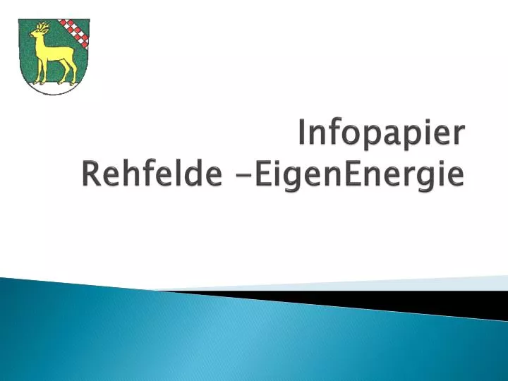 infopapier rehfelde eigenenergie