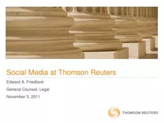 Social Media at Thomson Reuters