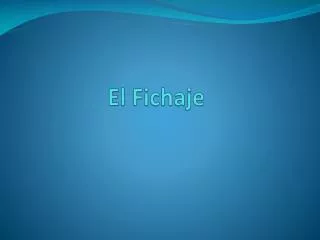 el fichaje