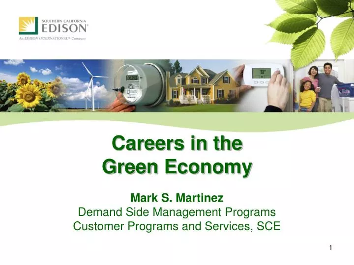 careers in the green economy