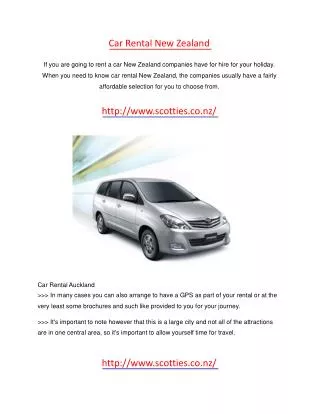 car rental new zealand