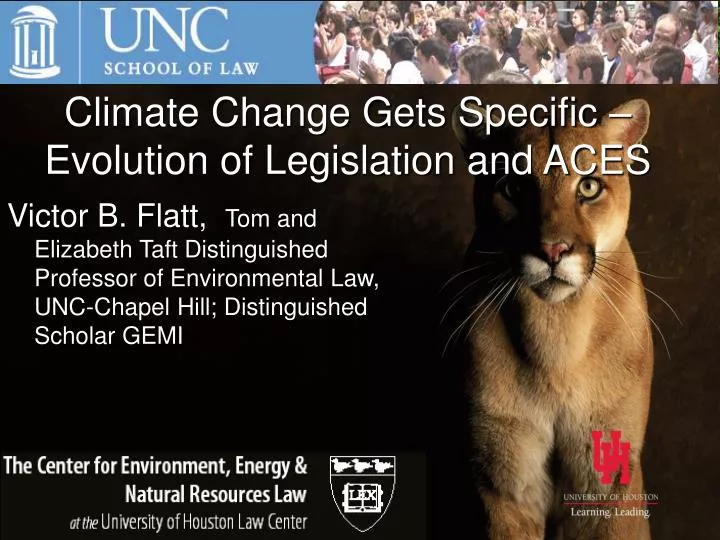 climate change gets specific evolution of legislation and aces