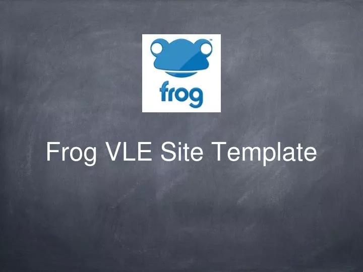 frog vle site template