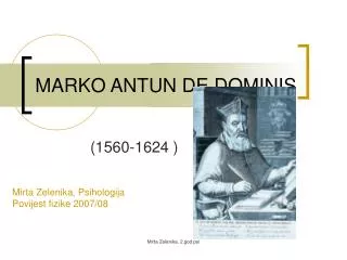 marko antun de dominis