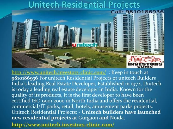 unitech residential projects
