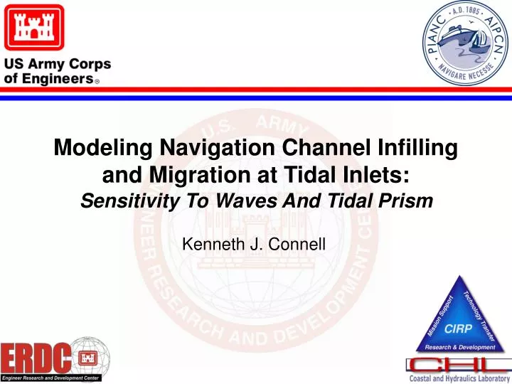 modeling navigation channel infilling and migration at tidal inlets