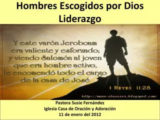 hombres escogidos por dios liderazgo