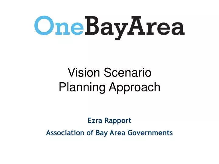 vision scenario planning approach