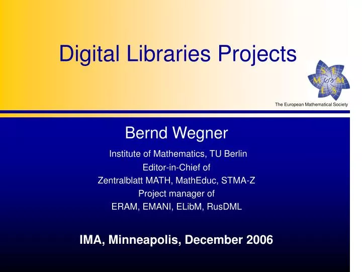 digital libraries projects