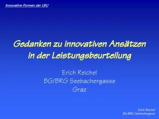 gedanken zu innovativen ans tzen in der leistungsbeurteilung