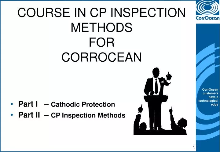 course in cp inspection methods for corrocean