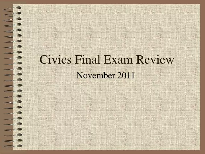 civics final exam review
