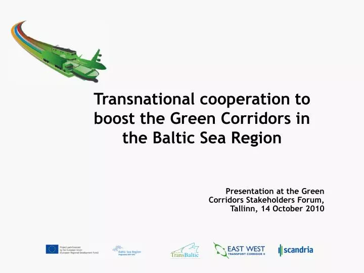 transnational cooperation to boost the green corridors in the baltic sea region