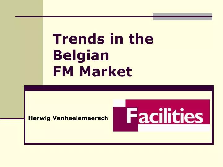trends in the belgian fm market
