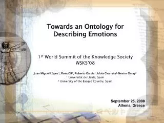 Towards an Ontology for Describing Emotions