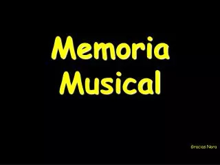 memoria musical