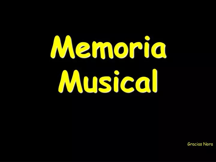 memoria musical