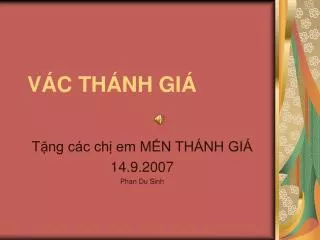 v c th nh gi