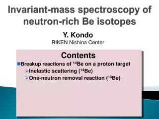 Invariant-mass spectroscopy of neutron-rich Be isotopes