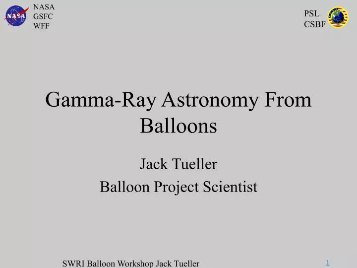 gamma ray astronomy from balloons