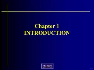 Chapter 1 INTRODUCTION