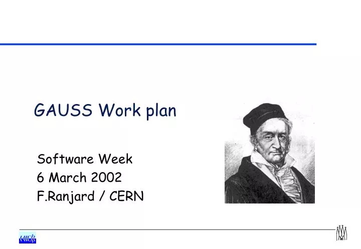 gauss work plan