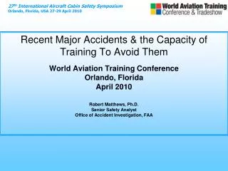 Training is a good thing; it reduces the risk of accidents. Start with the premise that training is part of a 3-legged s