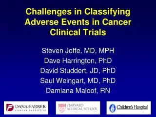 Challenges in Classifying Adverse Events in Cancer Clinical Trials