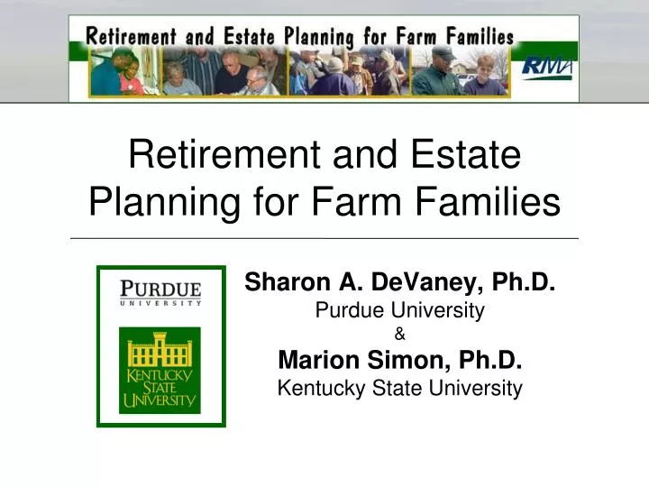 retirement and estate planning for farm families